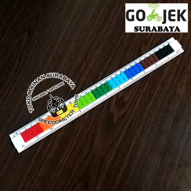 

Penggaris 15 cm / 30 cm lego murah Blocks | Alat Tulis Stationary | Mainan Edukasi Anak