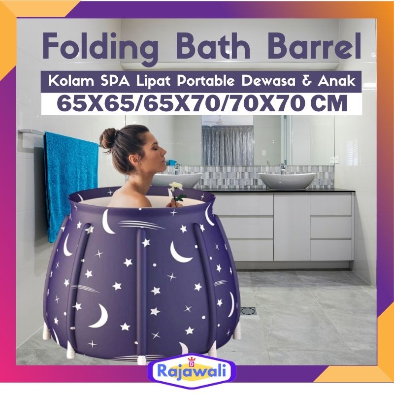 Bak Mandi Rendam Sauna SPA Folding Bathtub Lipat Portable Ember Mandi Tiup Angin Dewasa Bayi Anak Ko