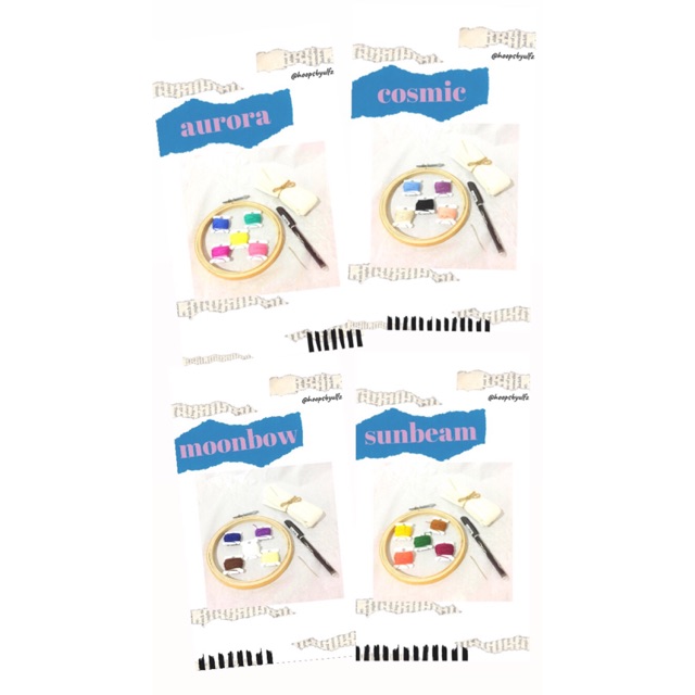 Embroidery Kit / Embroidery Starter Kit / Paket Menyulam / Alat Sulam Pemula / Paket Alat Sulam