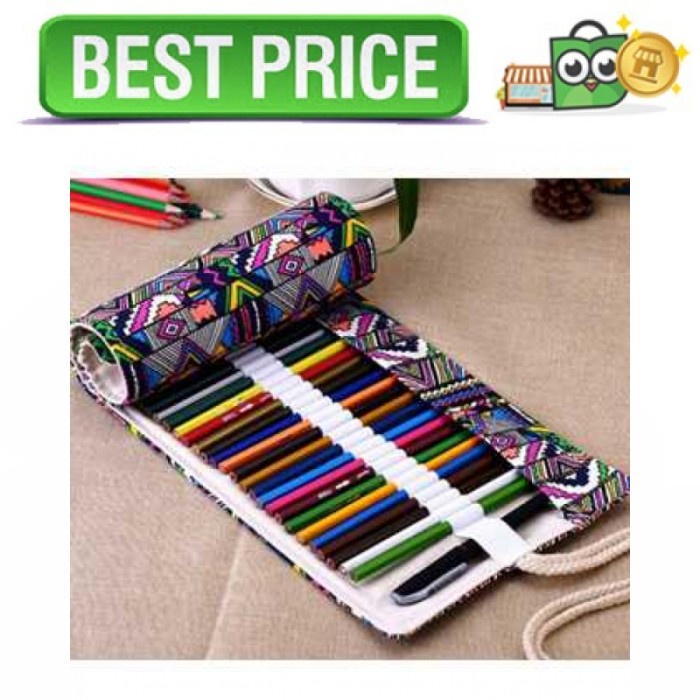 

Mudah Marco Bohemian Tas Pensil Gulung Canvas 48 Slot 20 X 56C - Multi Warna Terbatas