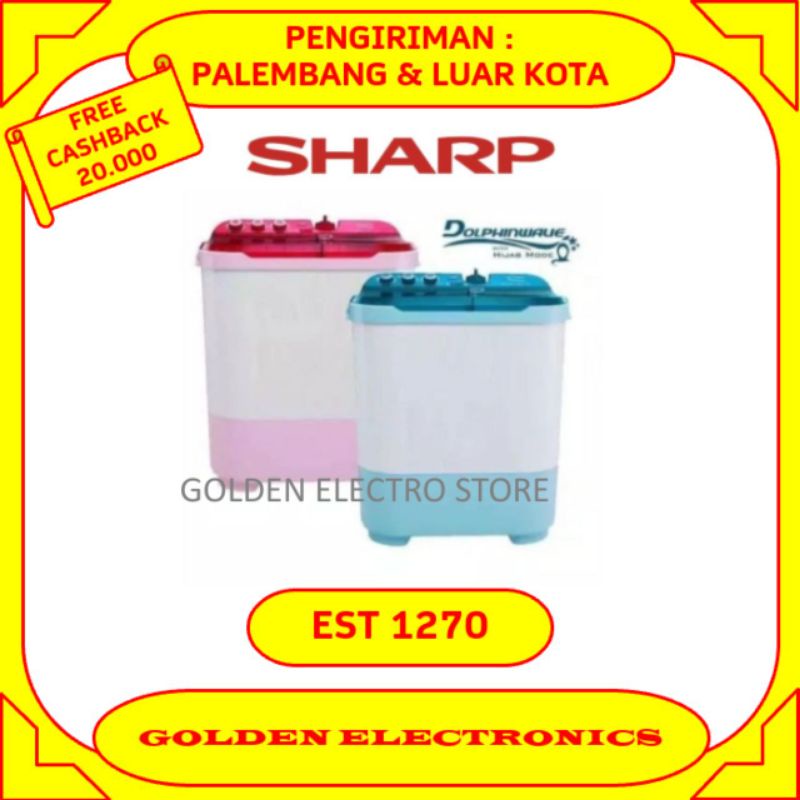 MESIN CUCI SHARP 12KG 2 Tabung SHARP EST 1270