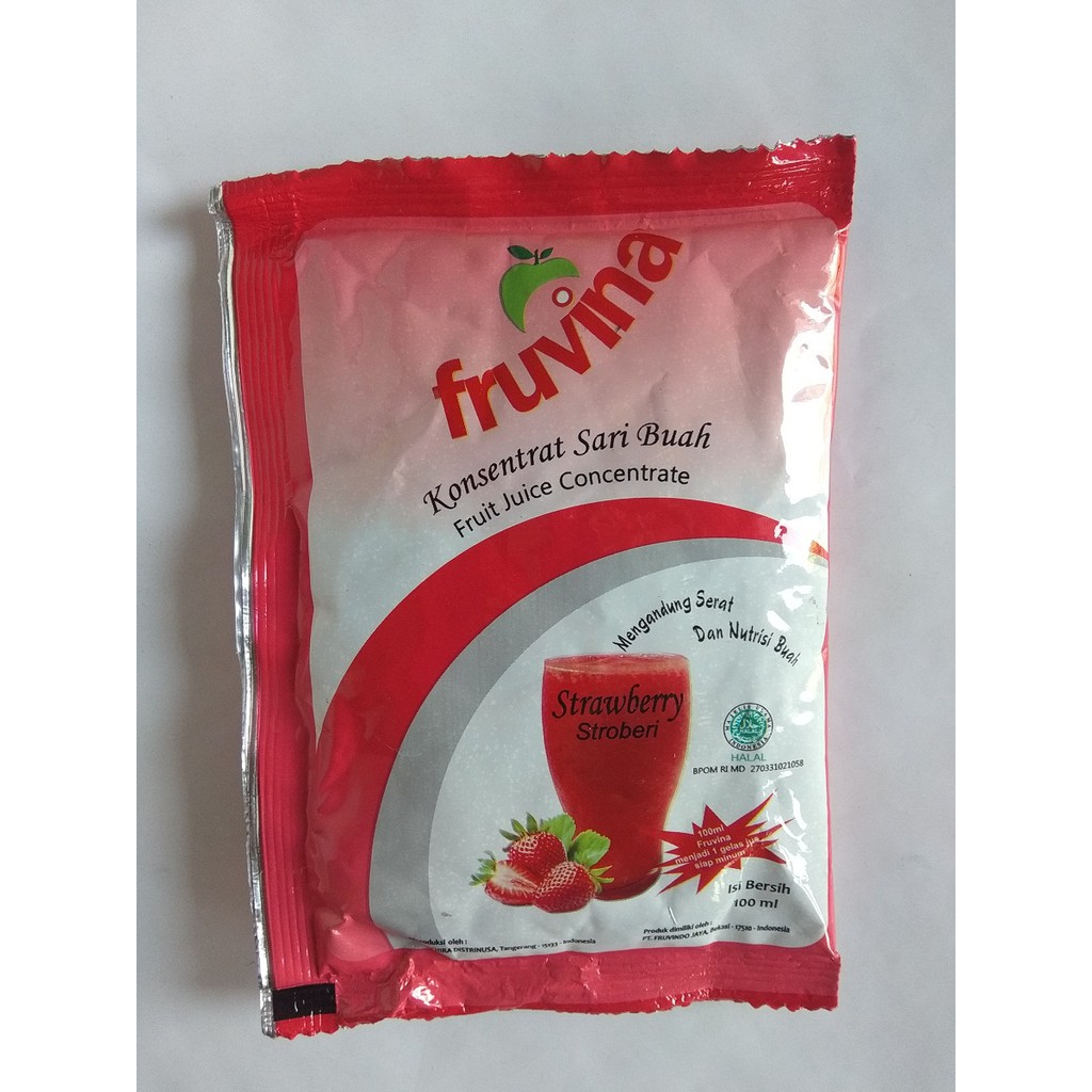 

FRUVINA JUS BUAH KONSENTRAT RASA STROBERI 100 ML / STRAWBERRY FRUIT JUICE CONCENTRATE 100 ML