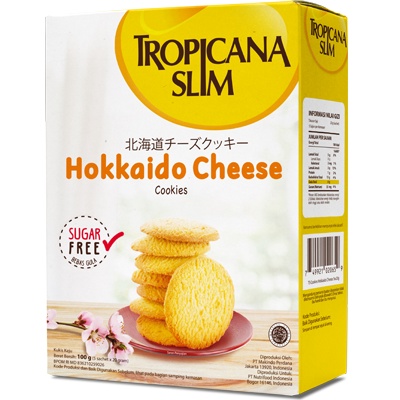 

Cookies Diet Tropicana Slim Hokkaido Cheese 100Gr (isi 5 Sachets)