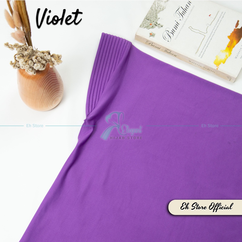 JILBAB BERGO HAMIDAH SPANDEX JERSEY PREMIUM | HIJAB SPORT I JILBAB SPORT I KERUDUNG BERGO I JILBAB INSTAN-Violet