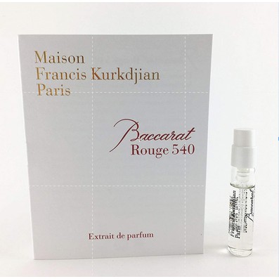 Maison Francis Kurkdjian Vial Sample Parfum Original Baccarat Rouge 540 Extrait 2ml Perfume Niche Shopee Indonesia