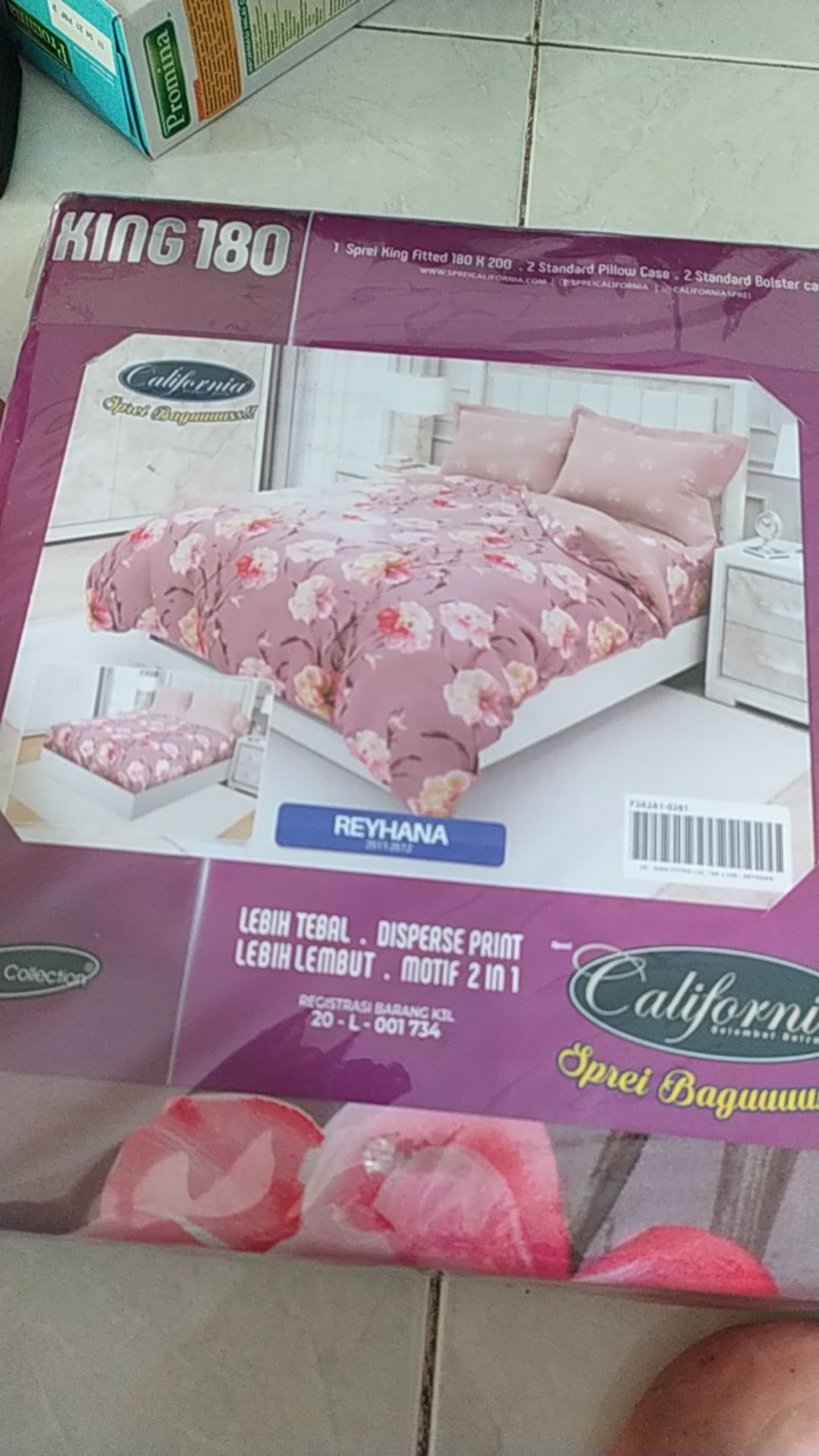 Sprei California 180x200 Abstrak Adem Murah Bahan Katun Sprey Kalifornia Dewasa - Ijn Plaza