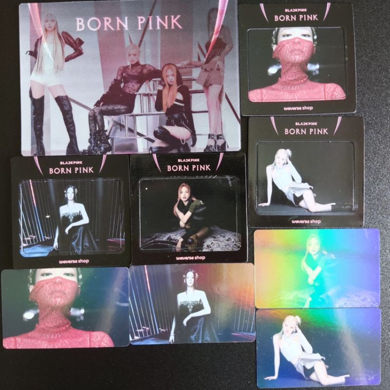 [READY STOCK] BORN PINK BLACKPINK WEVERSE POB HOLO PHOTOCARD PC LENTICULAR MAGNET JENNIE JISOO ROSE LISA