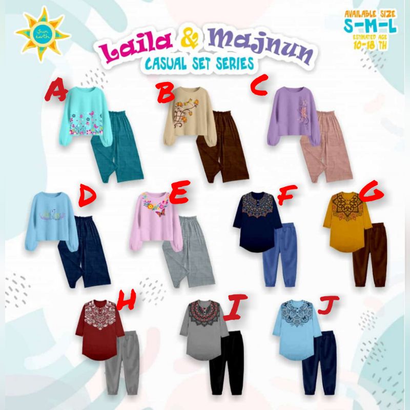 Open PO CASUAL SET SERIES Laila & majnun