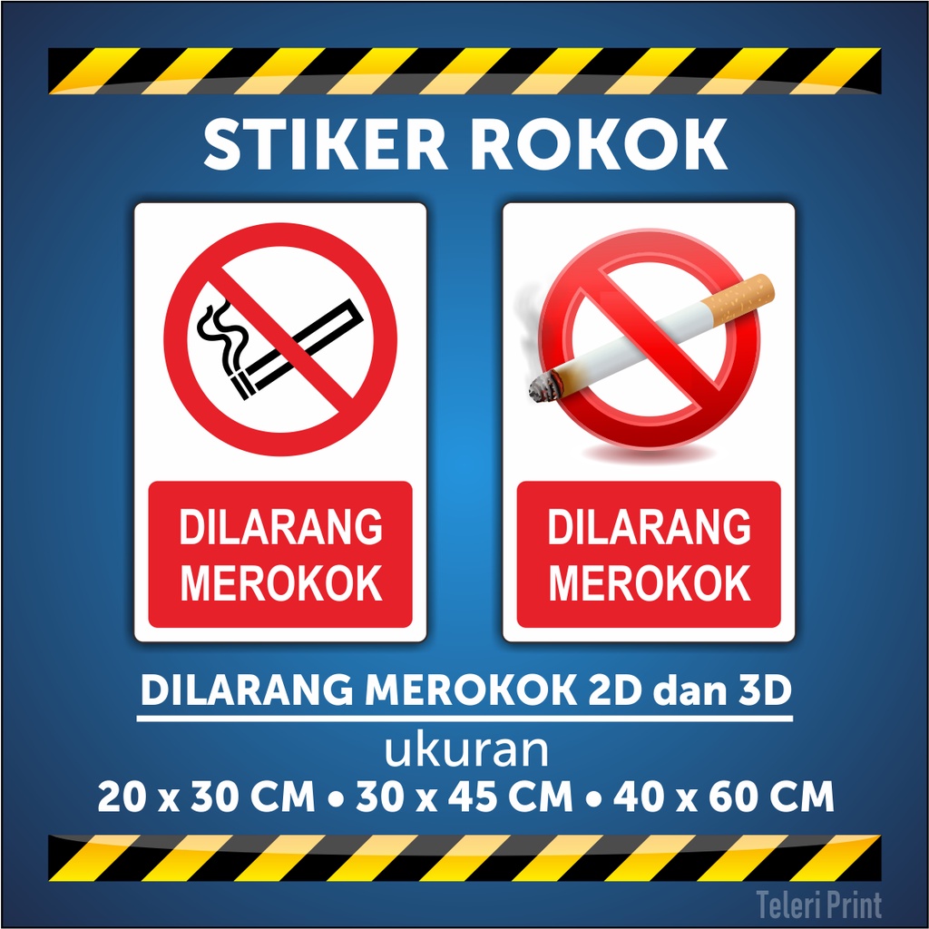 

Stiker DILARANG MEROKOK 2D dan 3D