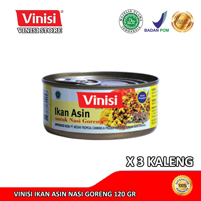 

Paket 3 Kaleng Vinisi Ikan Asin Nasi Goreng 120 Gr