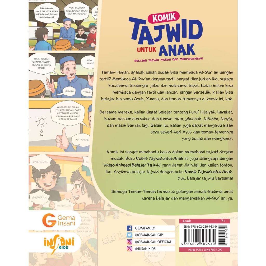 Komik Tajwid Untuk Anak (Gema Insani)