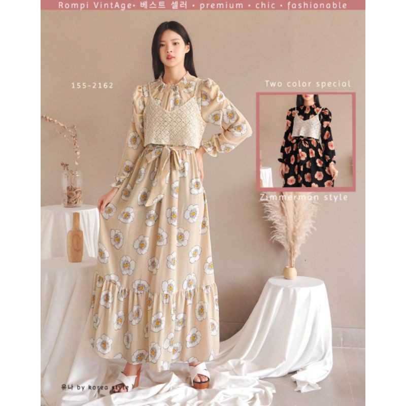 Korean Look Yuna Dress Rompi