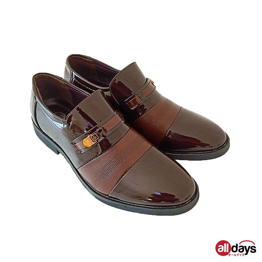 Alldays ~  Sepatu Pantofel Slip On Kulit Formal Pria 7-89 Size 38-44