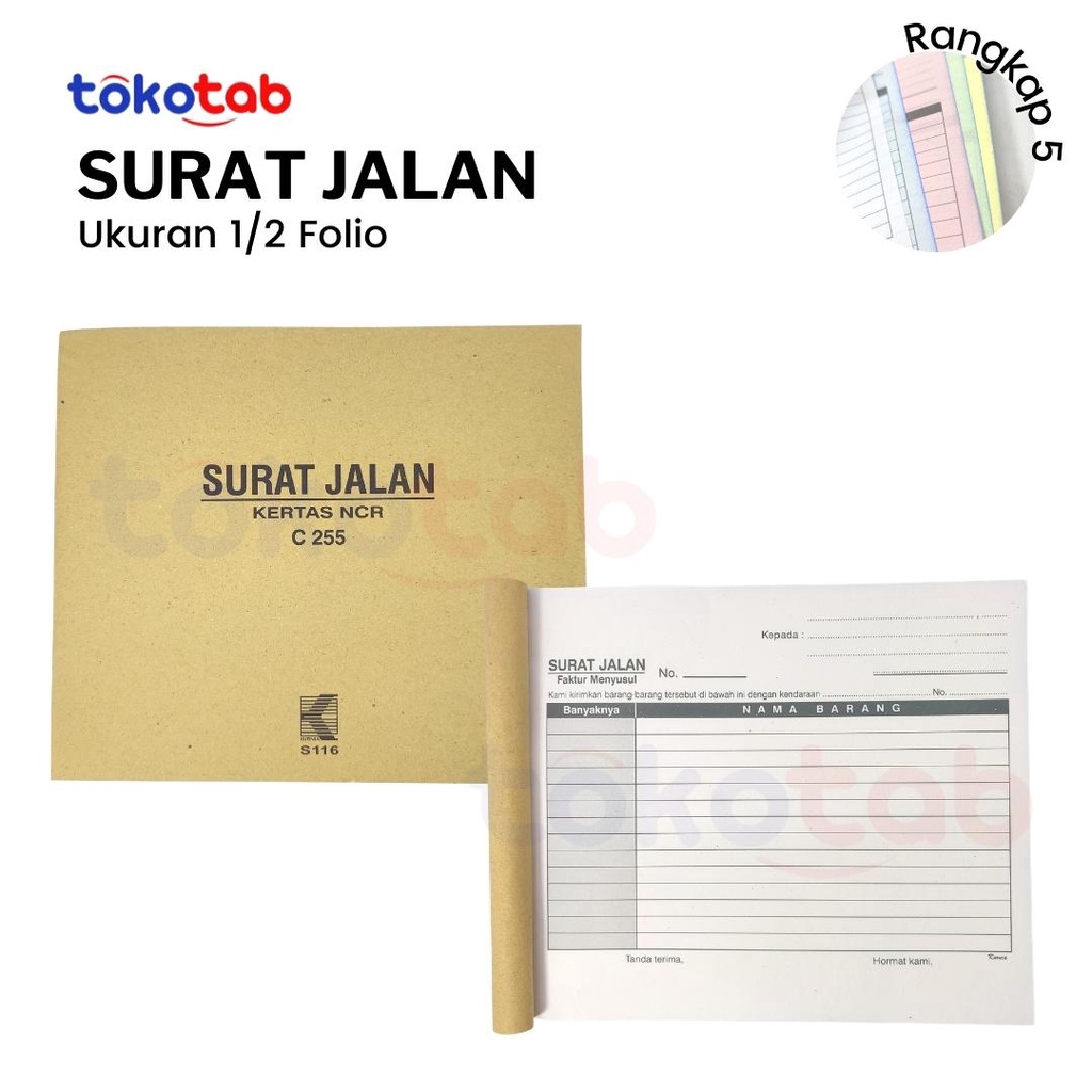 

Tokotab - Surat Jalan KURNIA 1/2F Rangkap 5