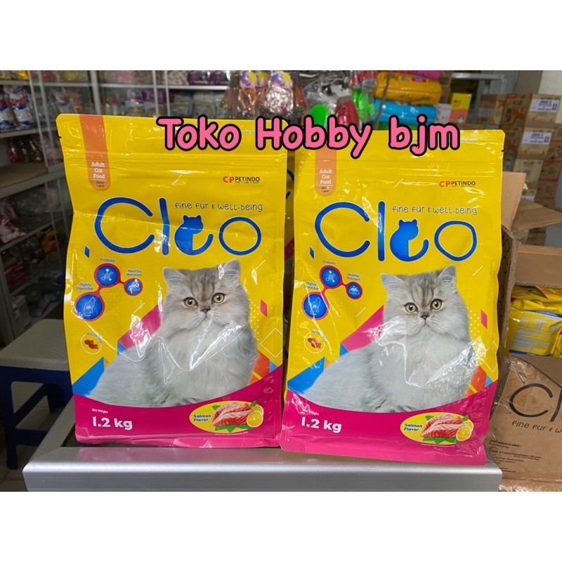 Cleo 1.2kg adult makanan kucing 1.2 kg 1,2kg tuna salmon makarel beef seafood freshpack 1 kg 1,2