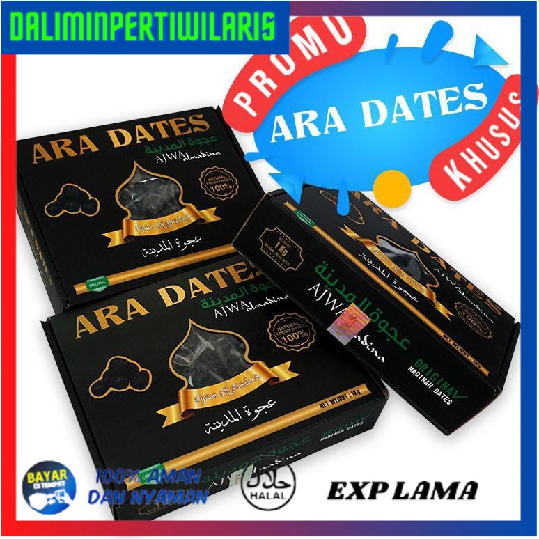 

BISA COD Kurma Ajwa ARA DATES 1kg Original TERUJI [Kode 1|Kode 2|Kode 3|Kode 4|Kode 5|Kode 6|Kode