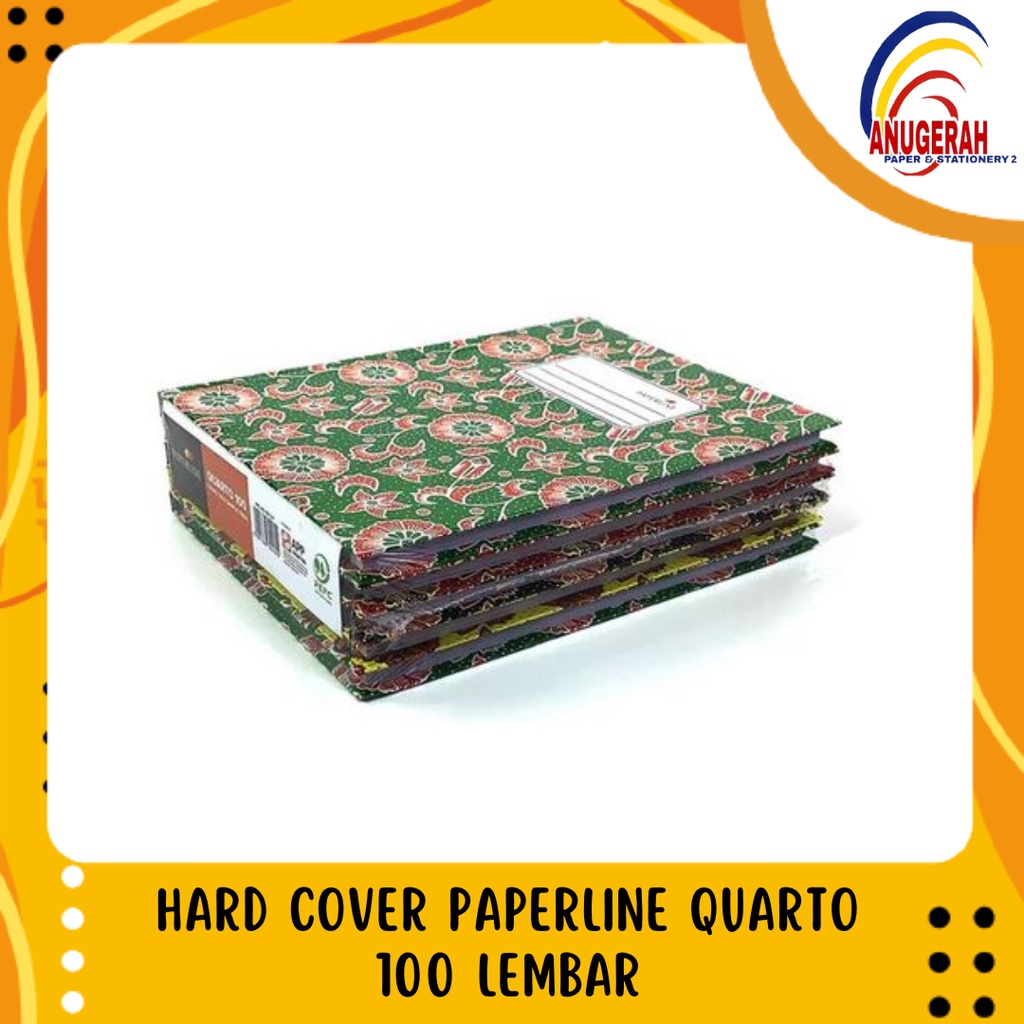 

HARD COVER PAPERLINE QUARTO 100 LEMBAR (PCS)