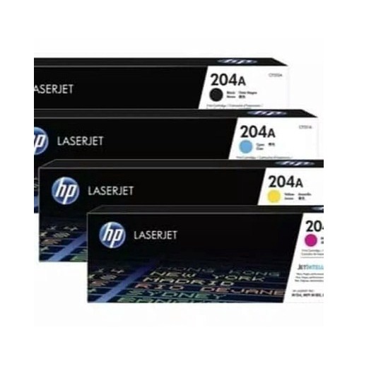 toner hp laserjet 204 black , cyan , magenta , yellow