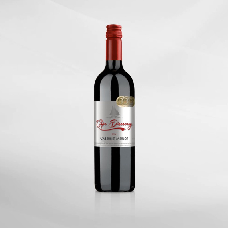 Red Wine Cape Discovery Cabernet Merlot 750 Ml ( Original &amp; Resmi By Vinyard )