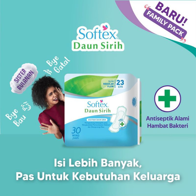 SOFTEX DAUN SIRIH 23CM WING ISI 30