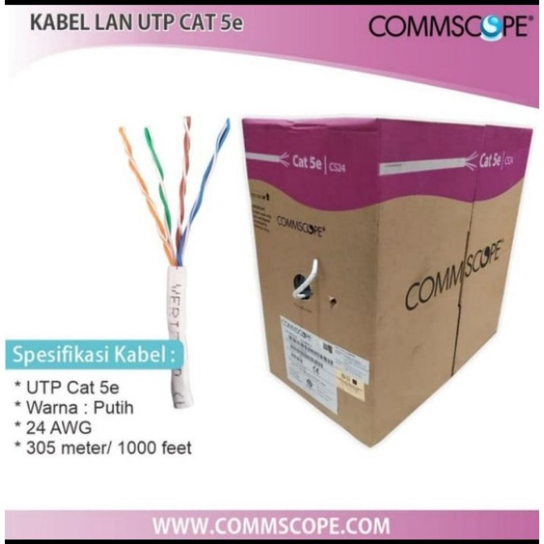 Kabel lan / utp cat 5e original commscope