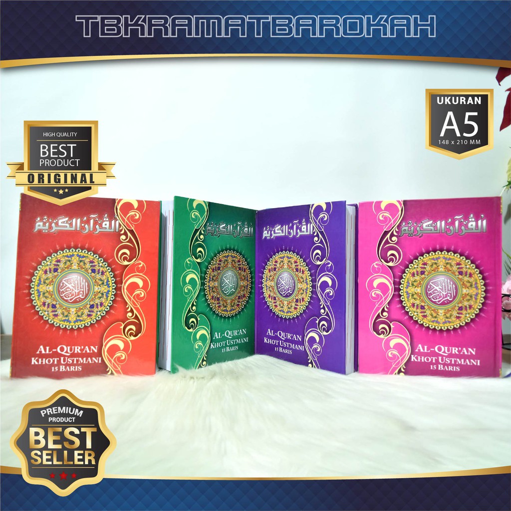 TERBARU - Mushaf Al Quran Khot Ustmani 15 Baris - Alquran Non Terjemahan, Al Quran 30 Juz Lengkap
