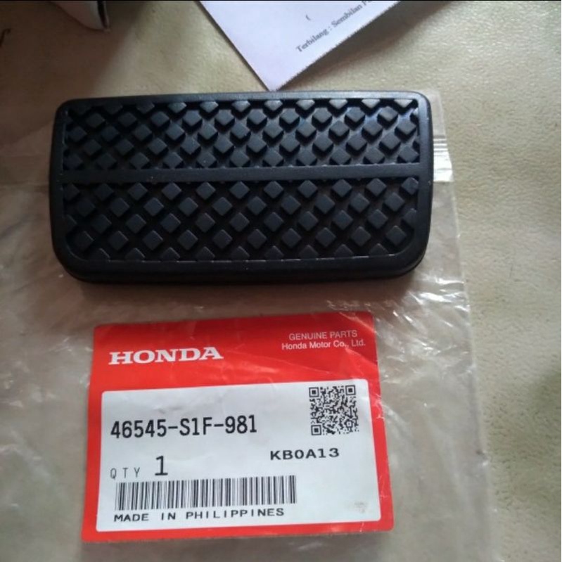 Karet Cover Pedal Rem Jazz, City, Freed, Brv, Mobilio Matic Original Honda