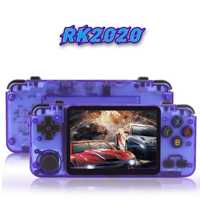 Console RK2020 Retro Gama Untuk PS PSP N64 Dreamcast dll ungu
