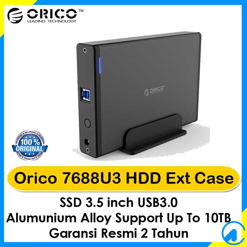 Jual Orico 7688U3 3.5 Inch SATA USB3.0 Type B Hard Drive HDD SSD