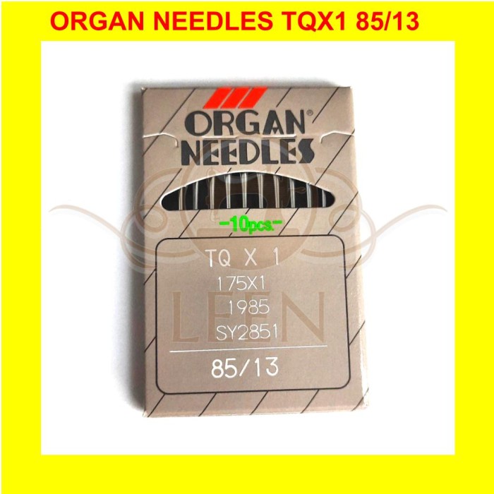 Jarum ORGAN Needles TQx1 13 Ori Japan TQ X 1 Mesin Pasang Kancing LEEN