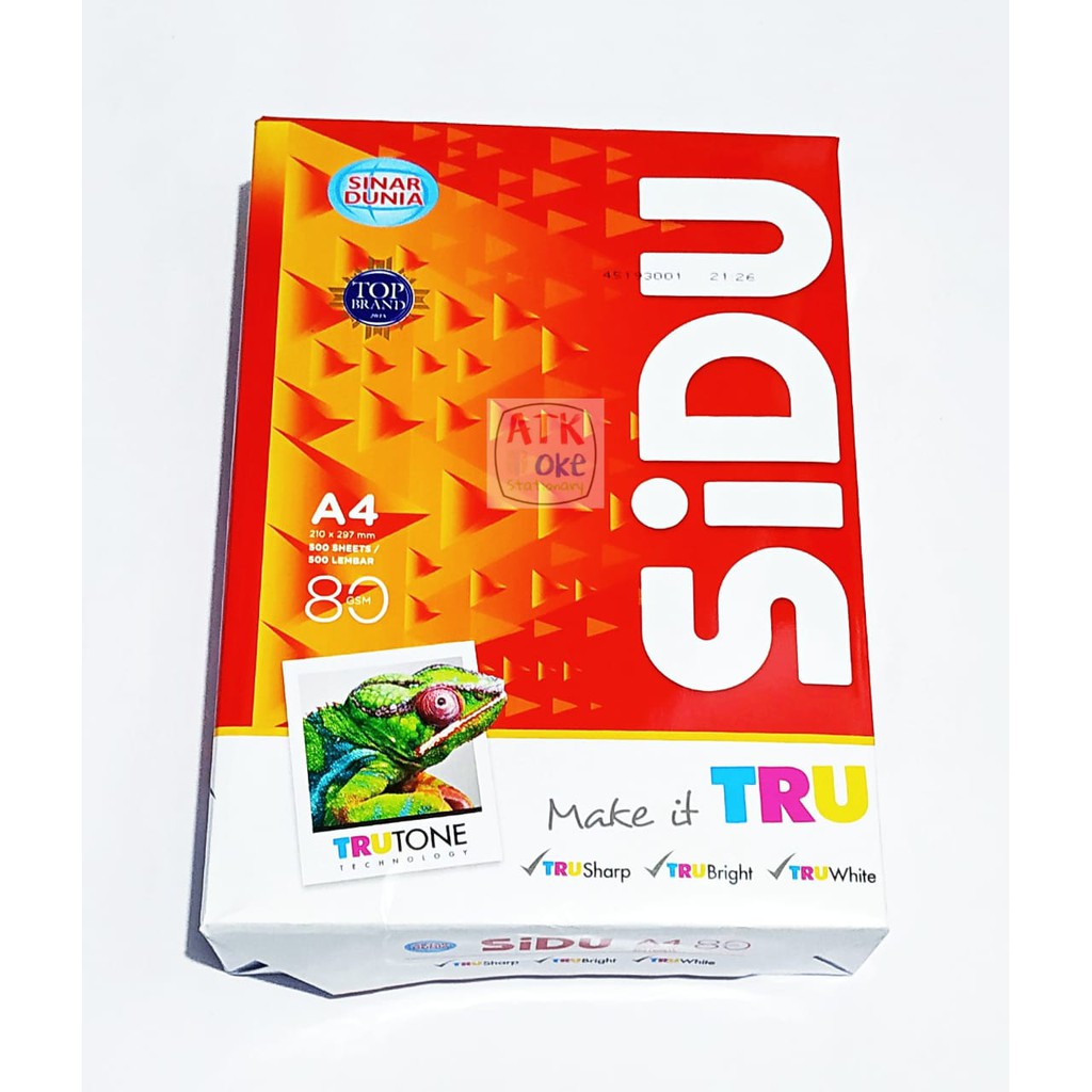 

Sidu Kertas HVS Putih A4 80gsm