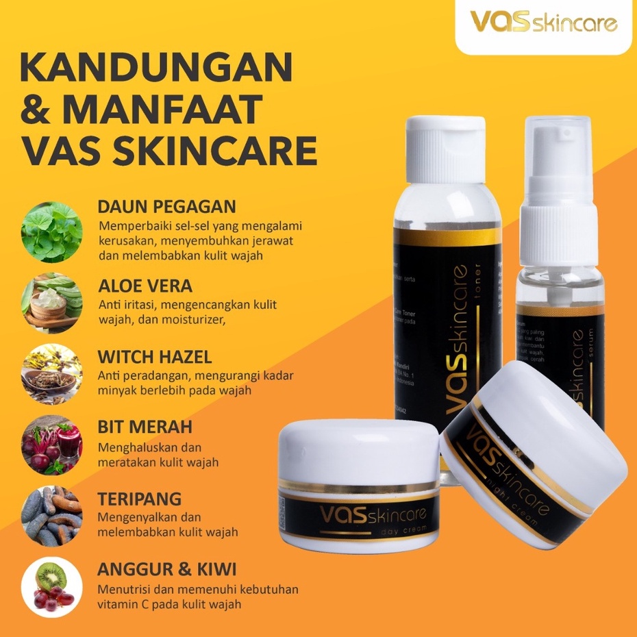 (GRATIS ONGKIR) Paket Premium VAS Skincare asli krim cream serum penghilang flek hitam membandel di wajah penghilang jerawat dan bekas jerawat pemutih glowing ampuh permanen bpom alami original