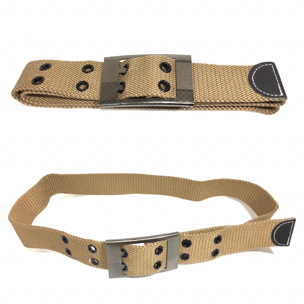 Gesper Ikat Pinggang Pria Laki Cowo Katun Army Tactical Asli Ori Sabuk Belt Impor Polos - YH-TBJ-128