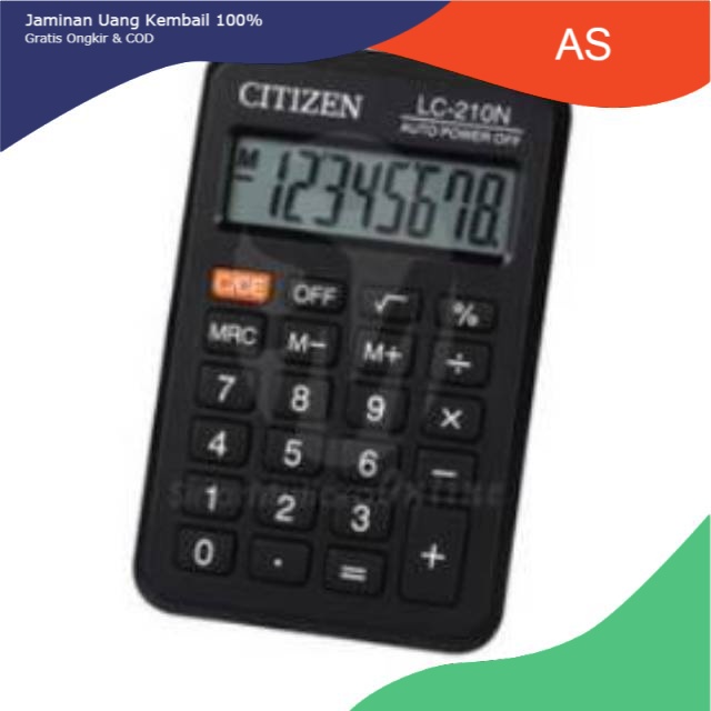 

Murah [COD} Kalkulator Citizen Kecil LC 210 N