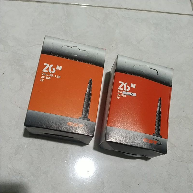 ban dalam cst 26" pentil presta kecil 26x 1.25 / 1.50 FV dan 1.15