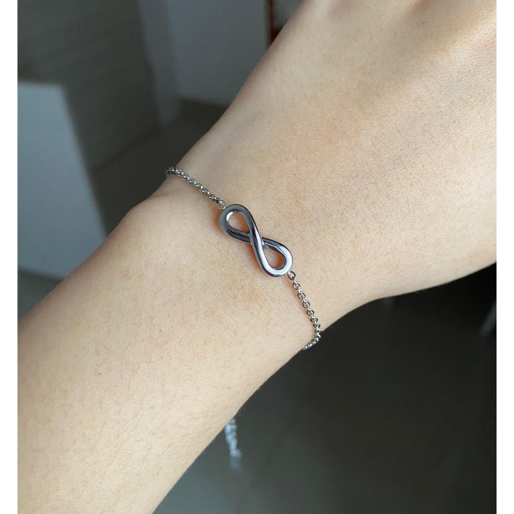 Gelang Infinity Wanita Aksesoris Titanium Korea Cocok Hadiah GK025 simple elegant