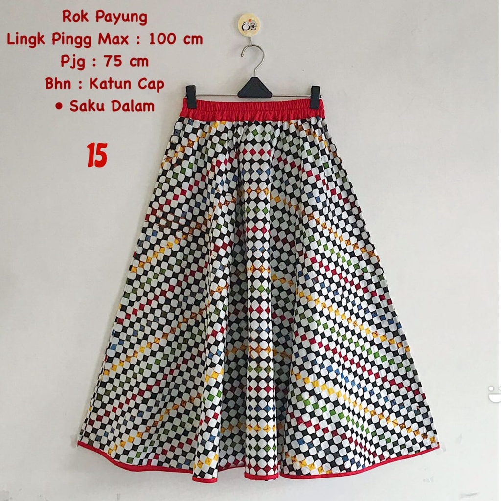 Rok batik cap 7/8 katun halus