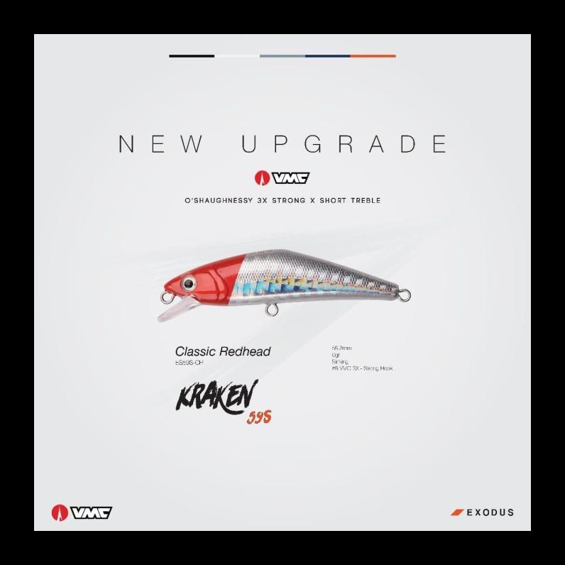 READY EXODUS KRAKEN COLOR CLASSIC REDHEAD ULTRALIGHT LURE ALAT PANCING MURAH MERIAH AL7
