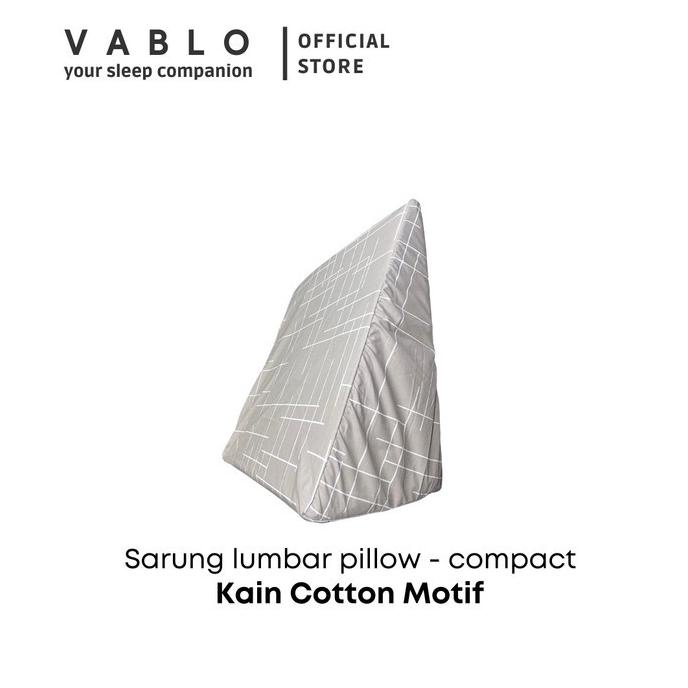 VABLO SARUNG LUMBAR BANTAL SANDARAN MEMORY FOAM / ZIPPERED SDFDS3155