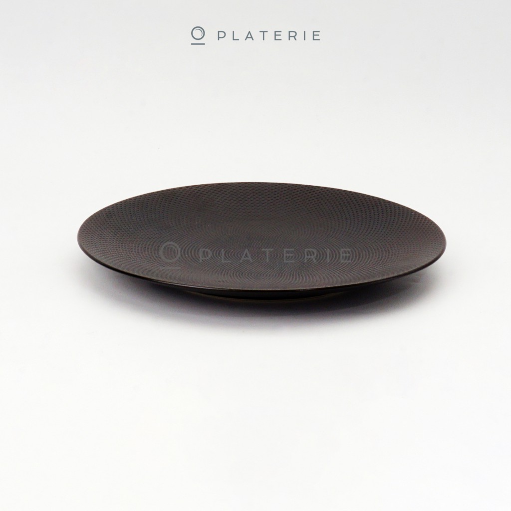 Platerie Piring Keramik Dinner Plate 10.5In Caviar Black-2
