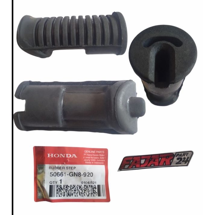 50661-GN8-920 KARET FOOT STEP FOOTSTEP BARSTEP PORSTEP PIJAKAN KAKI DEPAN ASTREA GRAND PRIMA STAR SU
