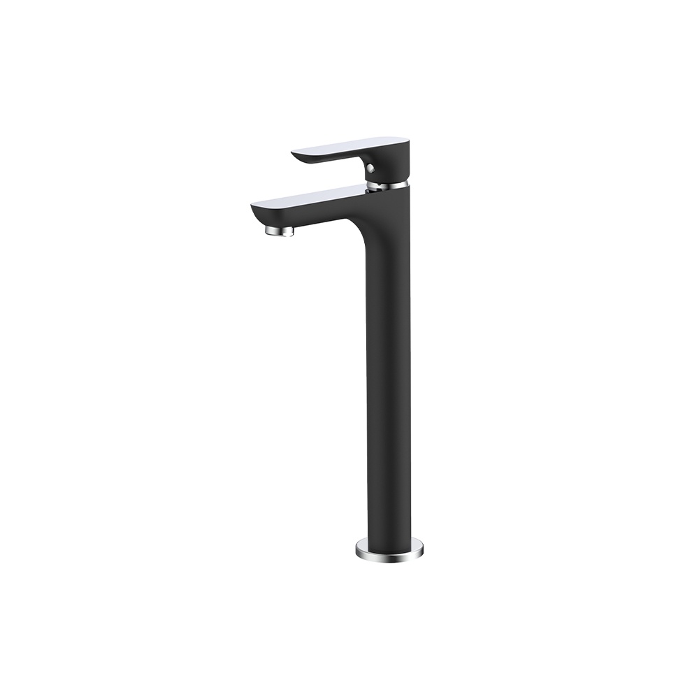 Kran Single Lever Basin Pillar Tap Black Type 1302-6 Merk FRAP 1/2&quot;