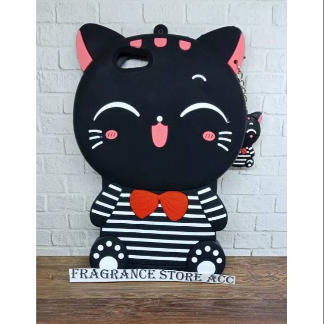 Case 4D Cat Smile OPPO A71 /Karakter/Soft/Silicon/3D/MIMI CAT