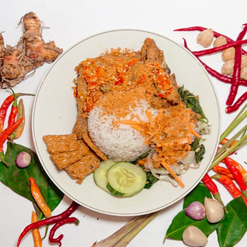 

Ayam Geprek + Nasi Pecel (by Depot Ayam Geprek Omjins)