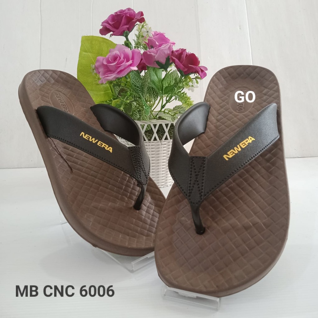 gos NEW ERA MB CNC 6006 Sandal Jepit Bahan Karet Pria Wanita 40-44