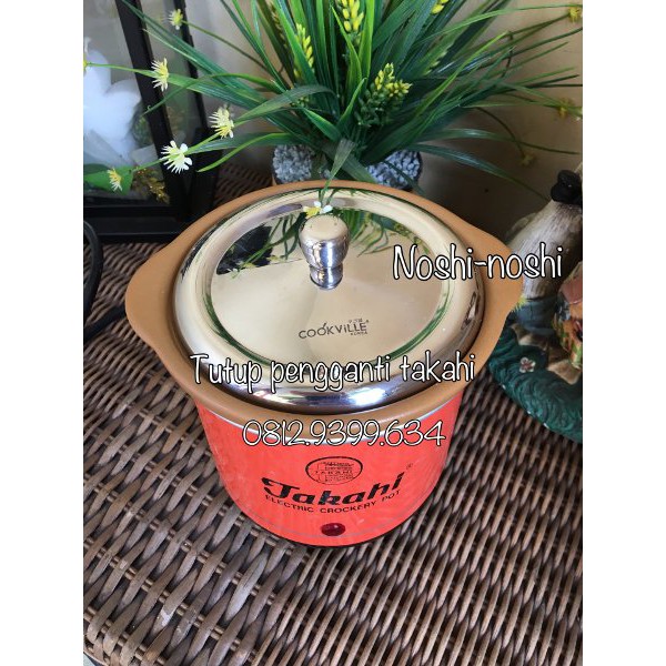 Tutup pengganti takahi slow cooker 07 L