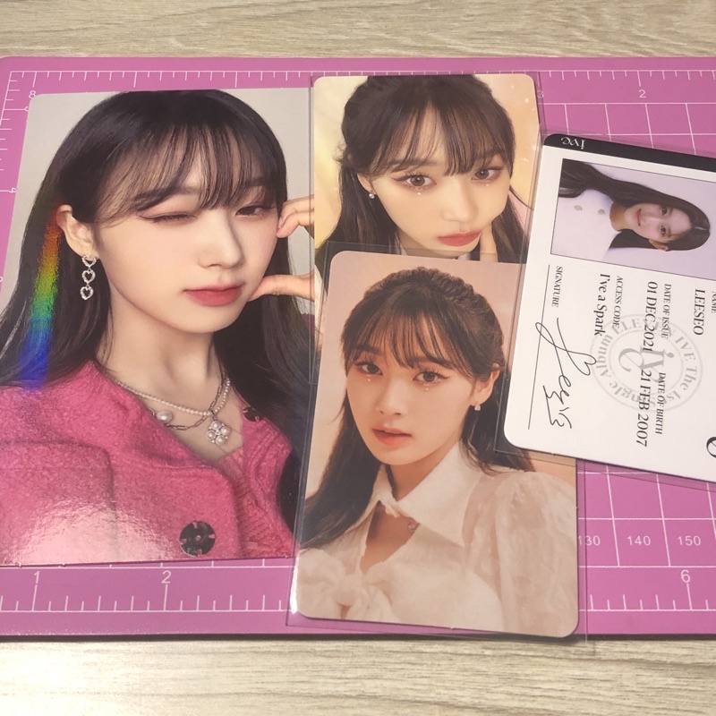 aespa sg22 giselle selca selfie card bene sm store leeseo id card idc set seasons greeting 2022 pc p