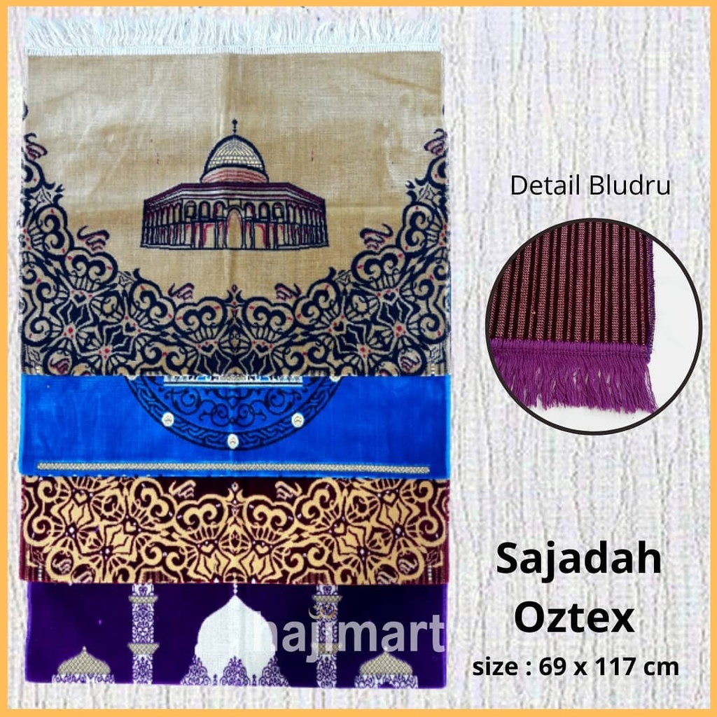 Sajadah Oztex Bludru Halus/ Sajadah Oztex Bulu Tebal 117 x 69cm