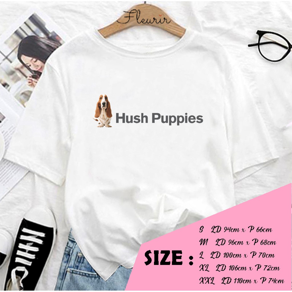 FLEURIR - KAOS HUSS TULISAN WANITA DEWASA LENGAN PENDEK TUMBLR TEE UNISEX