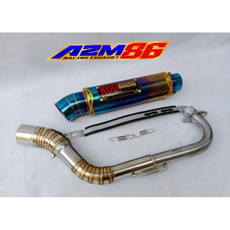Knalpot kou blue_nmx Aerox adv Vario pcx